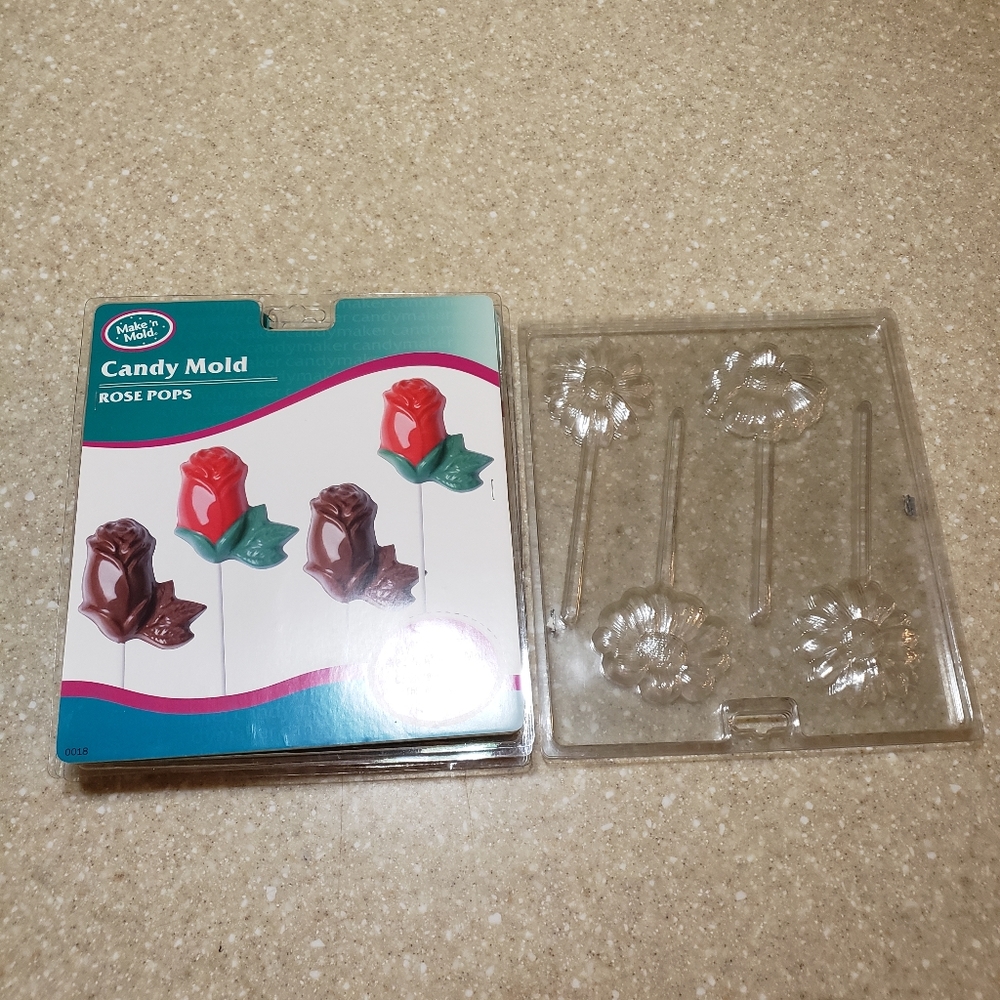 Candy/Lollipop Molds Roses Daisy Brand New